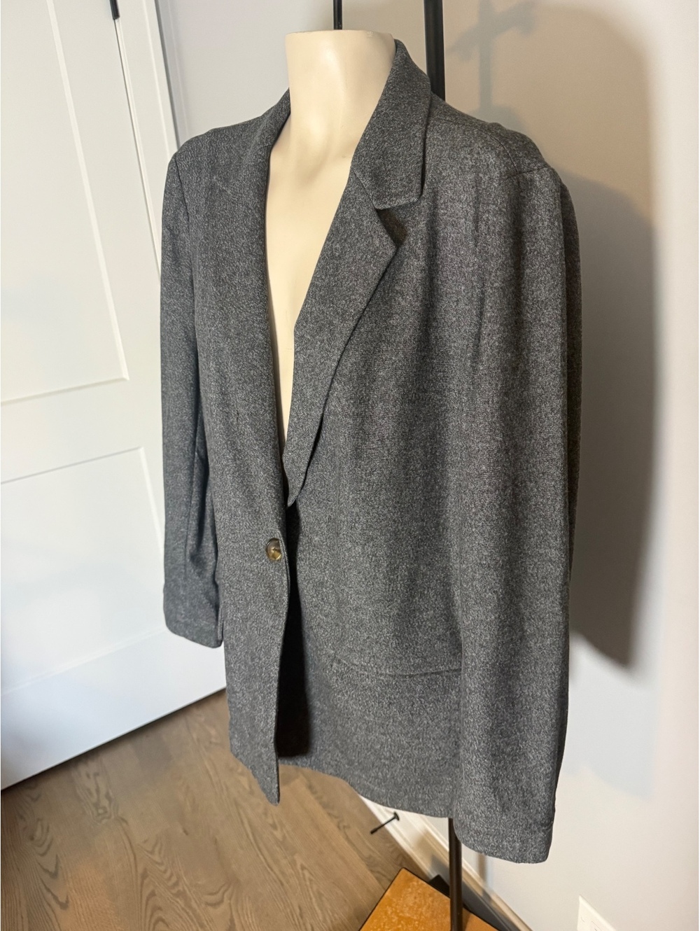 Faherty Gray Notch-Lapel Blazer